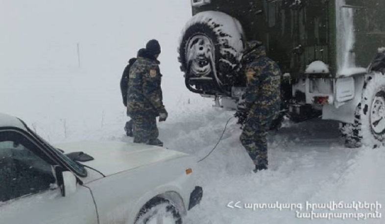 Փրկարարներն արգելափակումից դուրս են բերել 117 տրանսպորտային միջոց