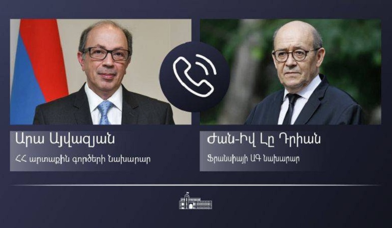 ՀՀ և Ֆրանսիայի ԱԳ նախարարները քննարկել են ԼՂ հակամարտության գոտում հետպատերազմյան իրադրությունը