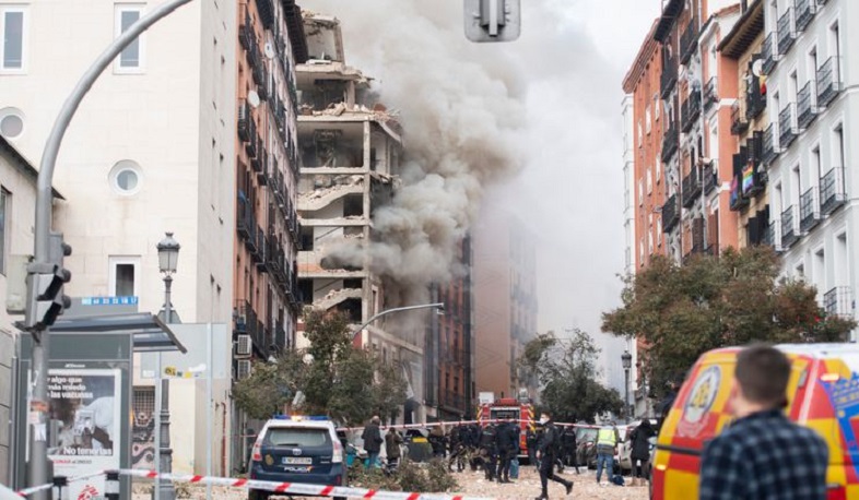 Сильный взрыв в Мадриде: есть пострадавшие