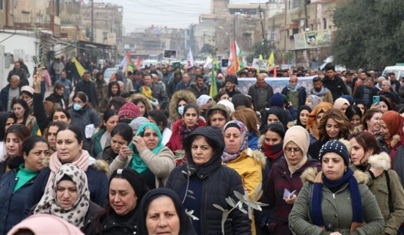 Переселенцы из Африна протестуют против военного присутствия Турции