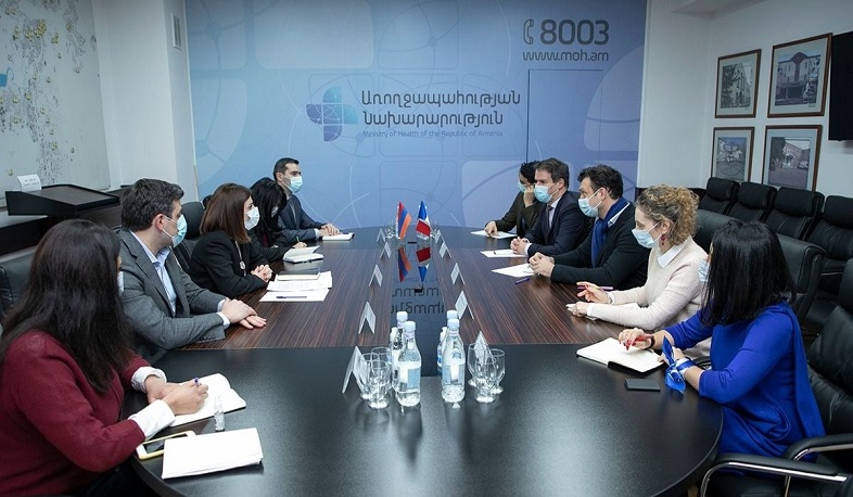 Minister of Health met with the Ambassador of France to Armenia