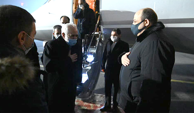 Iranian Foreign Minister Mohammad Javad Zarif has arrived in Armenia