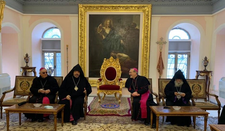 Երուսաղեմի նորանշանակ լատին պատրիարքն առաջին այցն է կատարել Երուսաղեմի Հայոց պատրիարքարան