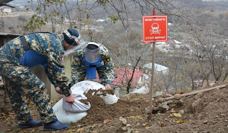 Unexploded ordnance will be defused in a number of communities in Artsakh
