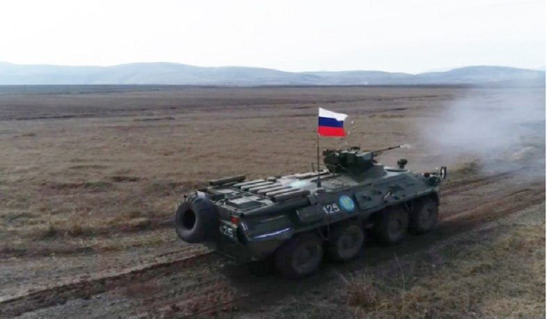 Ռուս խաղաղապահներն Արցախում զրահափոխադրիչներով զորավարժանք են անցկացրել