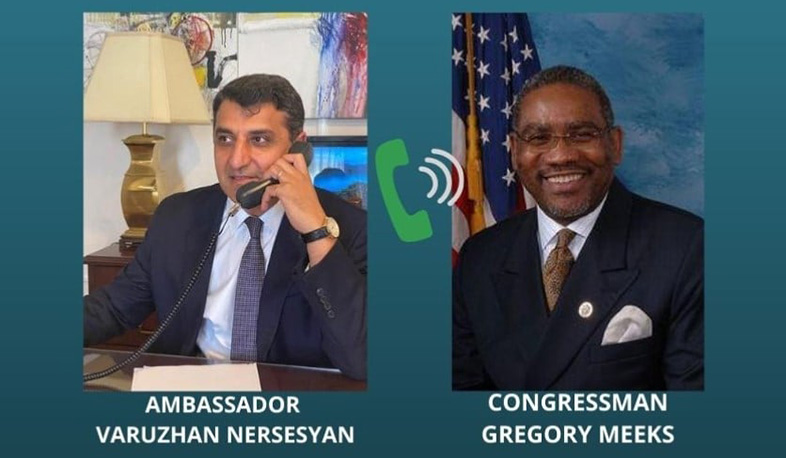 Ambassador Nersesyan held a phone conversation with House Foreign Affairs Committee Chairman Gregory Meeks
