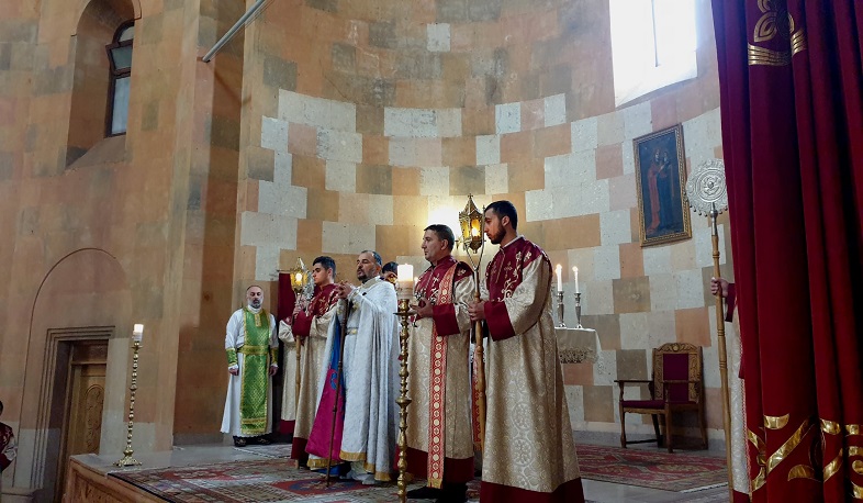 The Primate of the Artsakh Diocese served the first diocesan liturgy