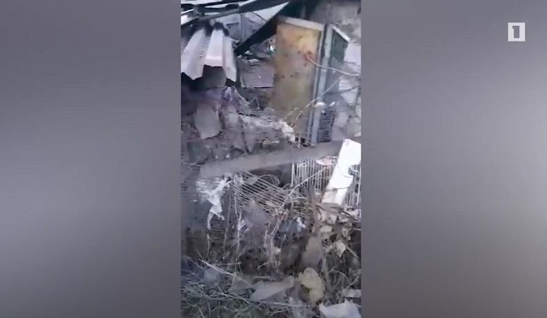 Երկրաշարժի հետևանքով փլուզված ինքնաշեն շինություն Էրեբունի վարչական շրջանում
