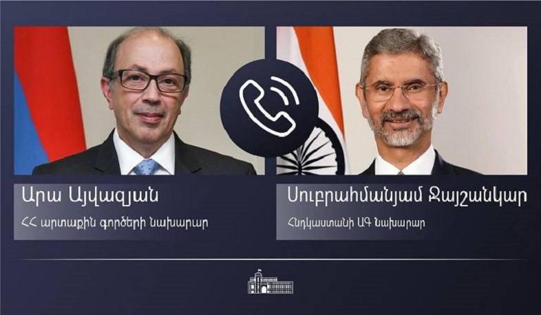 Ara Aivazian had a phone conversation with the Minister of Foreign Affairs of India