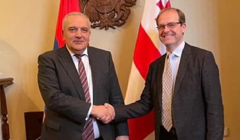 Վրաստանում ՀՀ դեսպան Ռուբեն Սադոյանը եվրոպացի պաշտոնյաների հետ քննարկել է հետպատերազմյան Արցախի խնդիրները