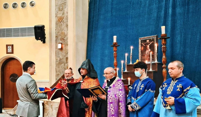 Էրբիլի Սուրբ խաչ եկեղեցում տեղի է ունեցել Հայաստանի պետական դրոշի օծման արարողություն