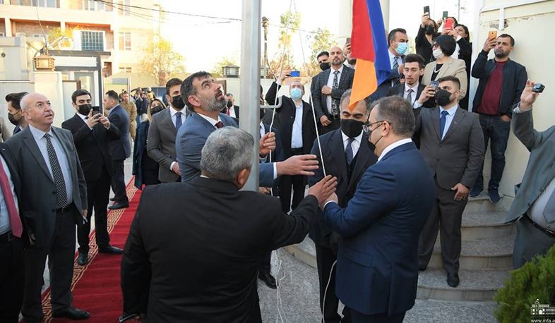 The opening ceremony of the RA Consulate General took place in Erbil, the RA state flag was raised