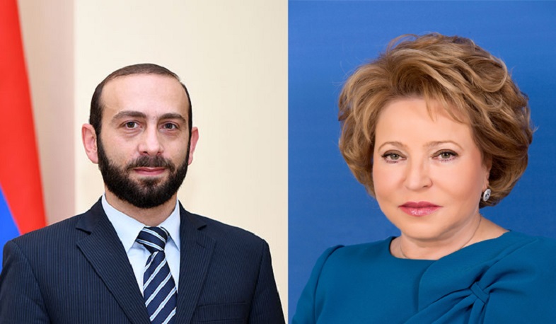 Валентина Матвиенко и Арарат Мирзоян обсудили последние события в Ереване и вопрос возвращения армянских пленных
