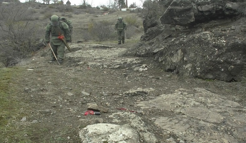 Արցախում ռուսական խաղաղապահ ուժերի ինժեներական ստորաբաժանումները շարունակում են ականազերծել տարածքը