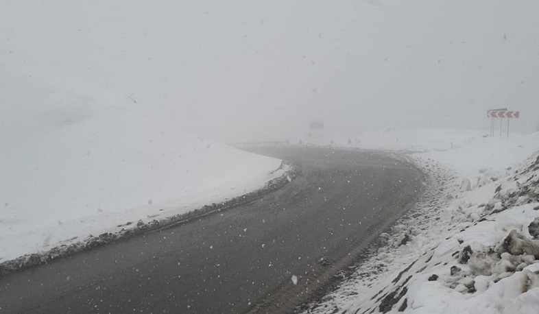 ՀՀ մի շարք մարզերում ձյուն է տեղում, Սպիտակի ոլորանները դժվարանցանելի են