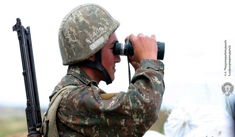 Հայ-ադրբեջանական շփման գծի ամբողջ երկայնքով սահմանային միջադեպեր չեն արձանագրվել. ՀՀ ՊՆ