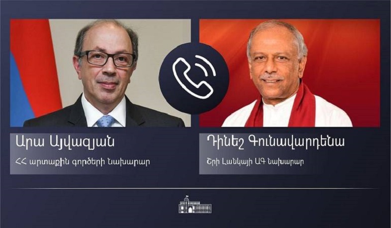 Министры иностранных дел Армении и Шри-Ланки обсудили перспективы сотрудничества в разных сферах