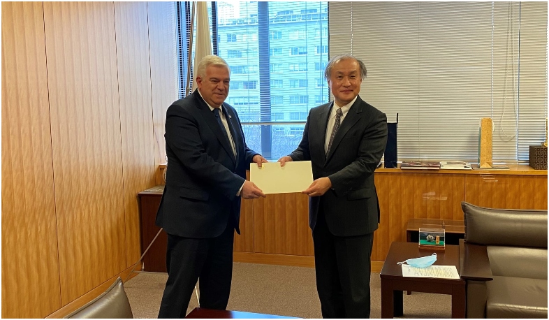 Ճապոնիայում ՀՀ նորանշանակ դեսպանը հանդիպում է ունեցել Ճապոնիայի պաշտոնատար անձանց հետ