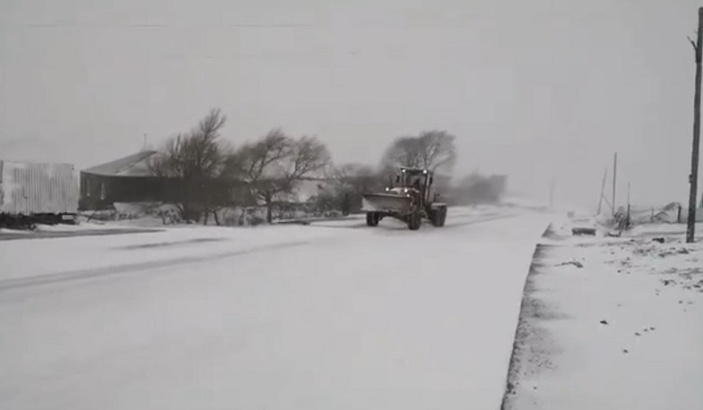 Աշոցքի և Ախուրյանի ճանապարհներին գետնաբուք է, տեղում աշխատում է 14 միավոր տեխնիկա