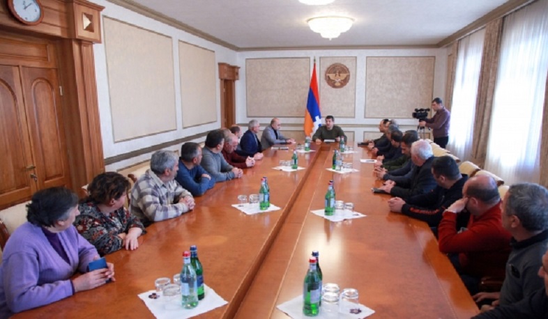Problems of the displaced people of Hadrut discussed with the President of Artsakh