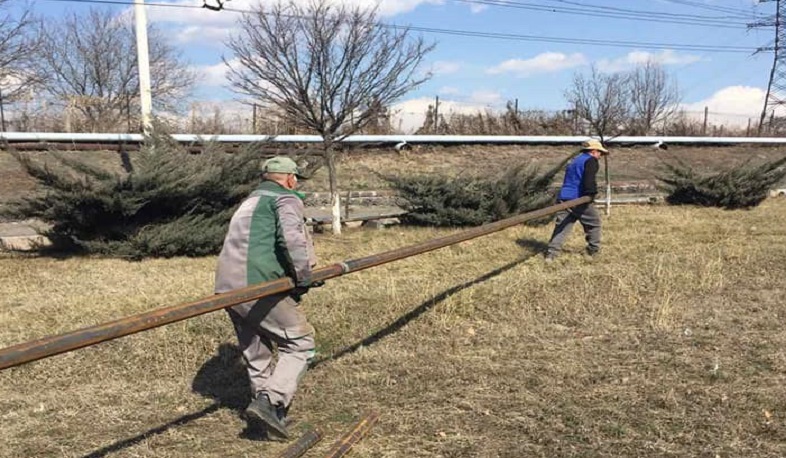Եռաբլուրում փոխվում ու նորոգվում են ոռոգման ջրագծերը