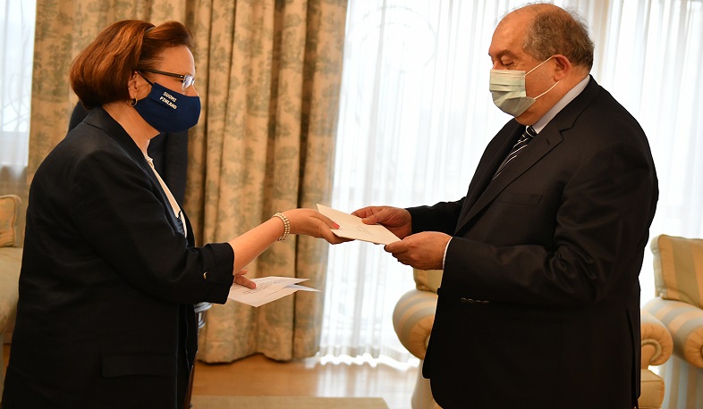 Նախագահին հավատարմագրերն է հանձնել Հայաստանում Ֆինլանդիայի նորանշանակ դեսպանը