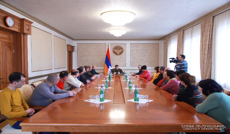 Президент Арцаха встретился с группой предпринимателей города Шуши