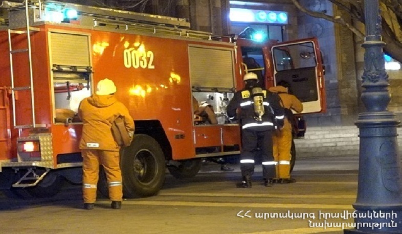 Հրդեհ՝ Տիգրան Մեծի պողոտայում. տեղում աշխատել է 6 մարտական հաշվարկ