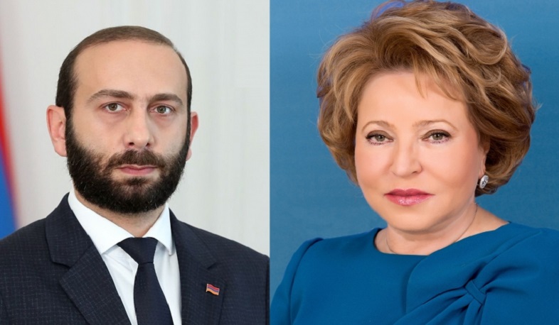 Арарат Мирзоян поблагодарил Валентину Матвиенко за содействие в процессе освобождения Марал Наджарян