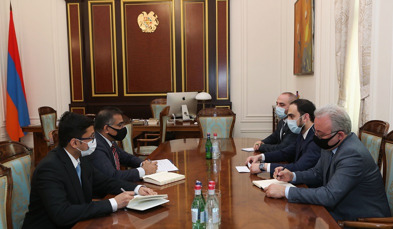 Тигран Авинян и посол Индии в Армении обсудили текущие развития вокруг международного транспортного коридора «Север-Юг»