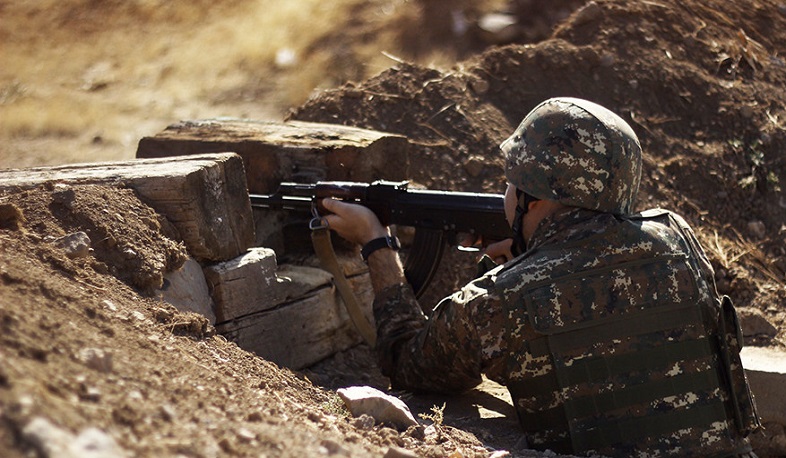 По всей линии соприкосновения армяно-азербайджанской границы инцидентов не зафиксировано: МО РА