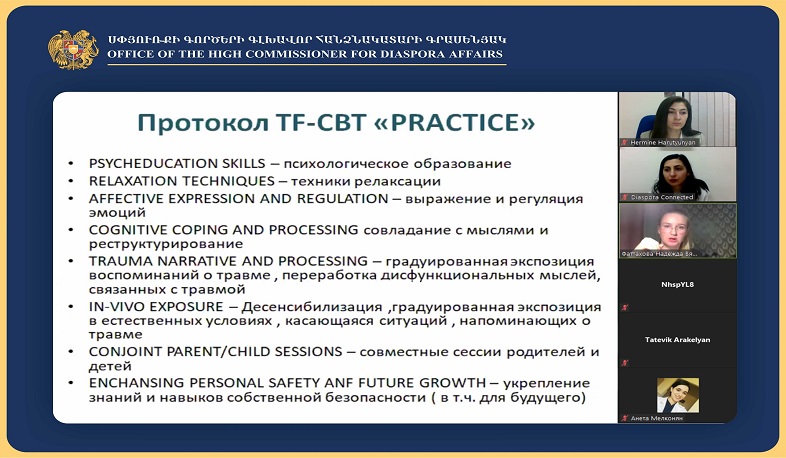 Վիրավոր զինծառայողների հետ աշխատող մասնագետները մասնակցել են հետտրավմատիկ սթրեսային խանգարման թեմայով վեբինարին
