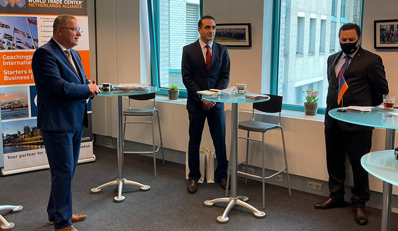 Դեսպան Տիգրան Բալայանը հանդիպել է Վելդհովենի քաղաքապետի հետ