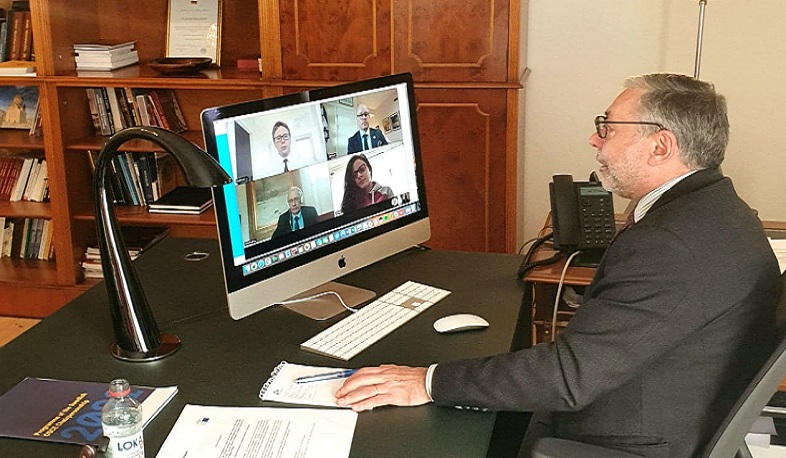 Ալեքսանդր Արզումանյանը հեռավար քննարկում է ունեցել «Շվեդիայի դեմոկրատներ» խորհրդարանական խմբակցության պատգամավորների հետ