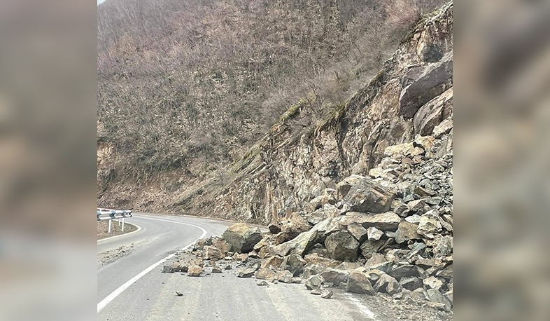 Տաթև-Աղվանի ավտոճանապարհին տեղի է ունեցել քարաթափում. ՏԿԵՆ