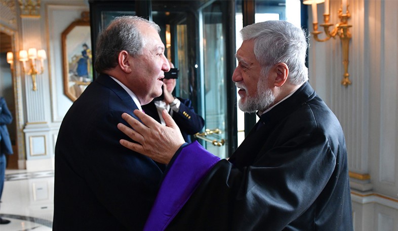 Մեծի Տանն Կիլիկիո Արամ Ա կաթողիկոսը Սբ. Զատիկի տոնի առթիվ շնորհավորել է Արմեն Սարգսյանին