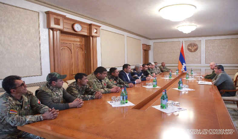 Arayik Harutyunyan received members of Yezidi national movement and Armenian-Yezidi volunteer detachment