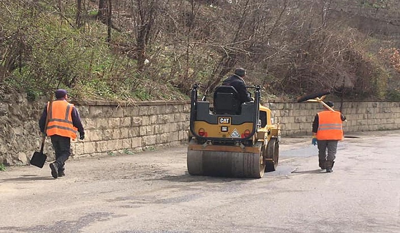 Դիլիջանում շարունակվում են փոսալցման աշխատանքները