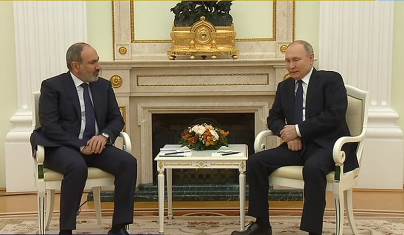 Pashinyan-Putin meeting kicks off in Moscow