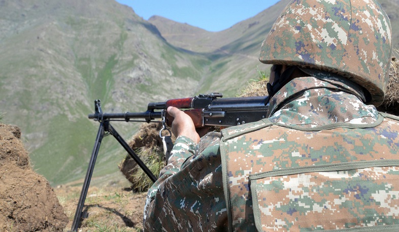 По всей линии соприкосновения армяно-азербайджанской границы инцидентов не зафиксировано: МО РА