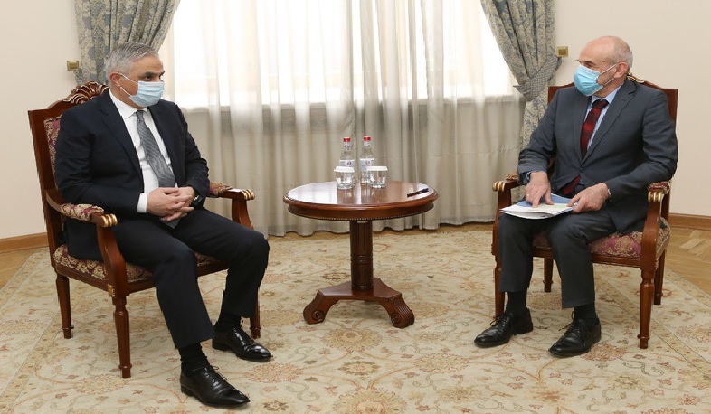 ER Baş nazirinin müavini Mher Grigoryan Almaniyanın Ermənistandakı səfirini qəbul edib