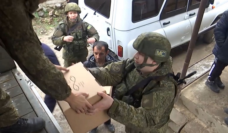 Российские миротворцы доставили гуманитарный груз жителям населенного пункта Пирджавал