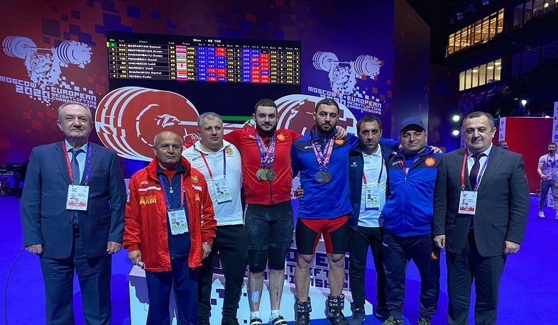 2 золотые, 2 серебряные и 4 бронзовые медали. успехи армянских тяжелоатлетов на чемпионате Европы
