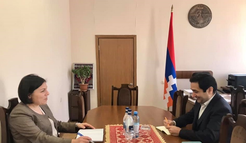 Minister of Education, Science, Culture and Sports of Republic of Artsakh discusses education issues with the Permanent Representative of Artsakh in France