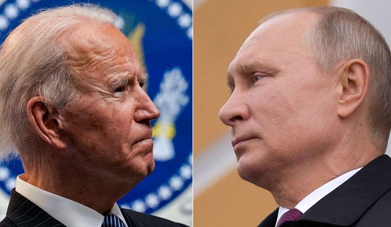 US President Joseph R. Biden, Jr. and Russian President Vladimir Putin  have a phone call