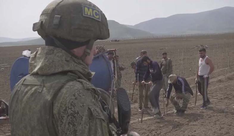 Russian peacekeepers ensure the safety of agricultural work in Nagorno-Karabakh