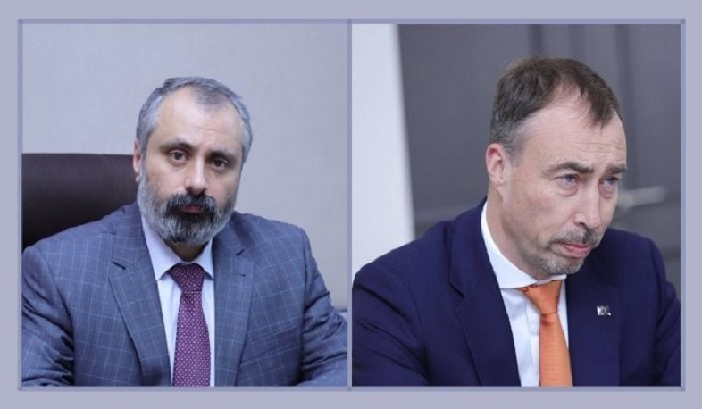 Nagorno-Karabakh’s Davit Babayan at meeting with Toivo Klaar highlighted the return of Armenian captives