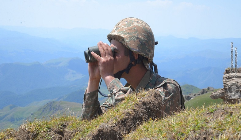По всей линии соприкосновения армяно-азербайджанской границы инцидентов не зафиксировано: МО РА