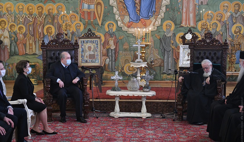 Արմեն Սարգսյանը հյուրընկալվել է Համայն Վրաստանի կաթողիկոս-պատրիարք Իլյա Երկրորդին