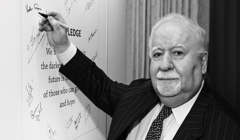 Statement of the Aurora Humanitarian Initiative on the passing of Dr. Vartan Gregorian